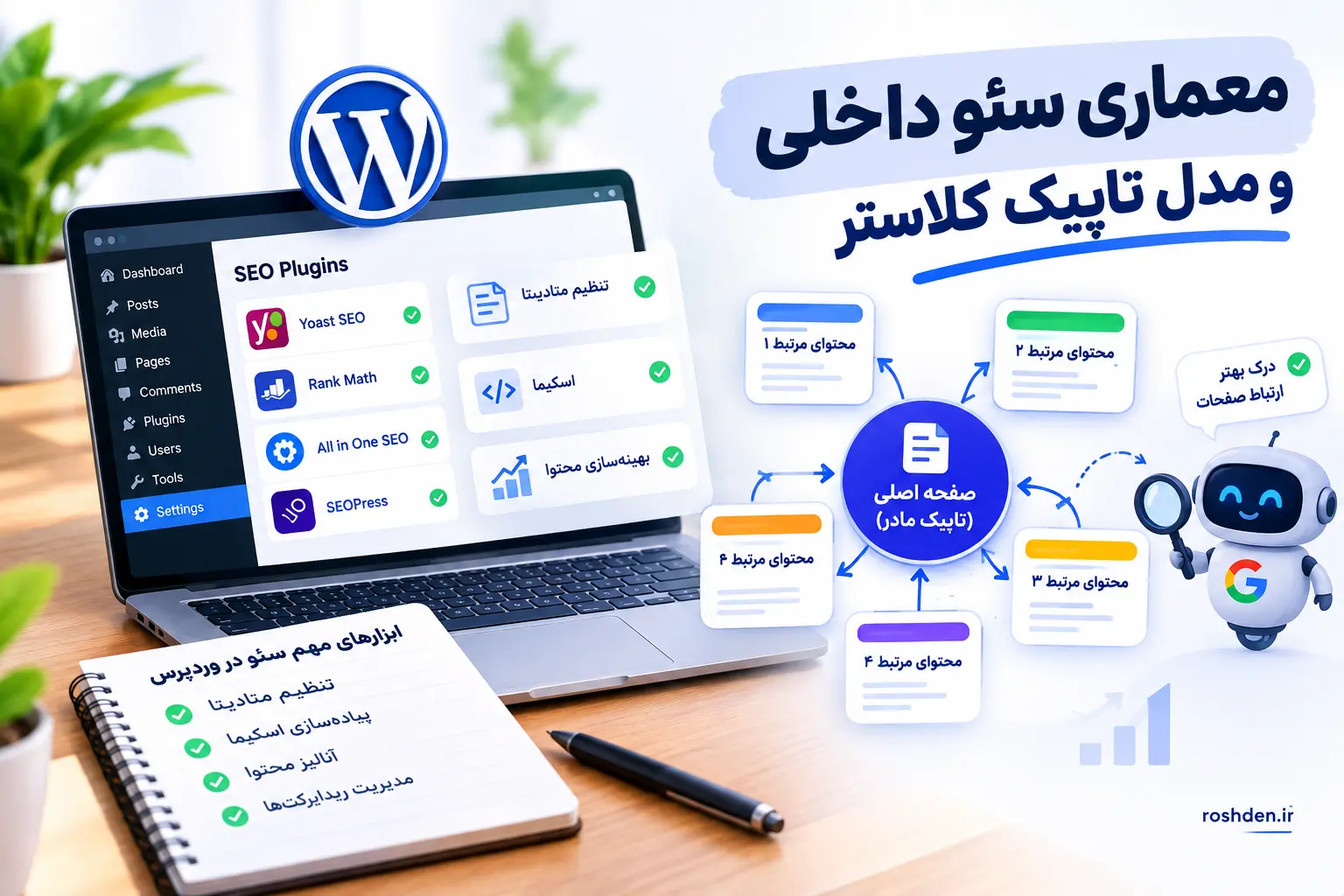 معماری سئو داخلی و مدل تاپیک کلاستر